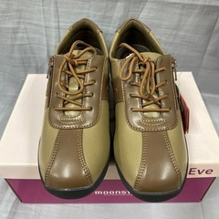 新品ムーンスター MoonStar EVE195 オークコンビ色　23.5cmの画像