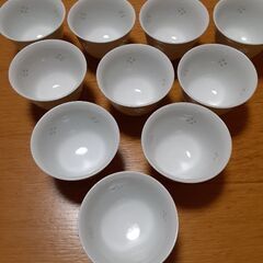 有田焼☆ ホタル 透かし 彫り 湯呑み10個セットの画像