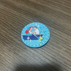 ディズニー刺繍缶バッチ【アリエル】