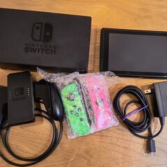 【受渡予定】中古 Switch 本体 スイッチ 任天堂 箱 付属品 完備の画像