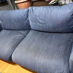 無印　2.5シーター デニムソファ