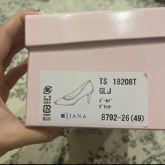 Diana ゴールド　グリッター　パンプス　8cmヒール　24cmの画像
