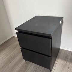 🗄 IKEA マルム 2段チェスト（ブラックブラウン）