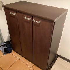 譲り先決定！大川家具　シューズボックス　靴箱