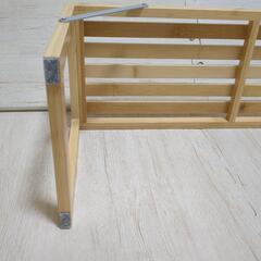 美品　無印　竹材　フリーラック　一段の画像