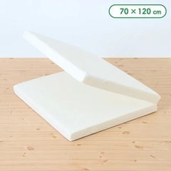 無料 ほぼ新品 固わた敷布団（2つ折りタイプ）70×120×5cm
