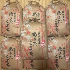 【銘柄新米】お米・精米 35kg　秋田県産 あきたこまち