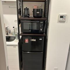 冷蔵庫+オーブンレンジ+炊飯器+電子ケトル+ラック