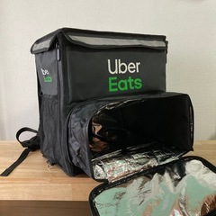 Uber Eats  ロゴ入り配達バッグ(ブラック)
の画像