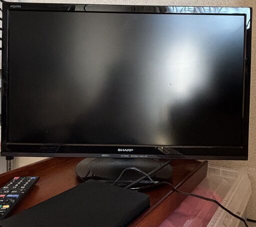 液晶テレビ「アクオス」＆外付けHD＆テレビ台セット【中古】