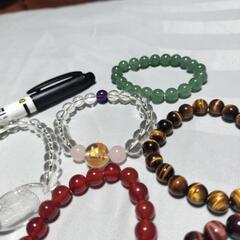女性用天然石数珠、新品未使用の画像
