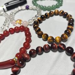 女性用天然石数珠、新品未使用の画像