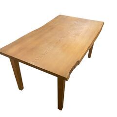 訳アリ　無垢の一枚板のダイニングテーブル　横１５１×縦８５×高さ７２cm 基本引き取り限定 神奈川県横須賀市の画像