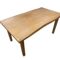 訳アリ　無垢の一枚板のダイニングテーブル　横１５１×縦８５×高さ７２cm 基本引き取り限定 神奈川県横須賀市の画像