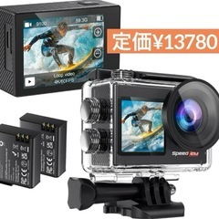 アクションカメラ 水中カメラ ウェアラブルカメラ 4K 60FP...