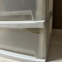 【無料】【北区受渡】収納ケース　収納家具　クリアボックス　3段の画像