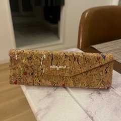 新品折りたたみメガネケース コルク素材
