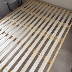 ダブルベッド　すのこ　すのこベッド　ベッドフレームの画像