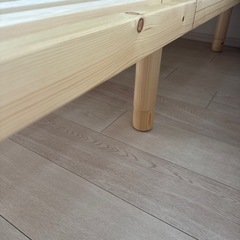 ダブルベッド　すのこ　すのこベッド　ベッドフレームの画像