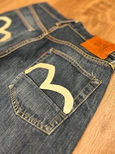 EVISU No.3/lot.2000/白ペンキカモメ/ジーンズ/31×35