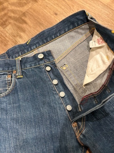 EVISU No.3/lot.2000/白ペンキカモメ/ジーンズ/31×35