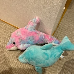 ぬいぐるみセット（くま.イルカx2.ひつじ）の画像