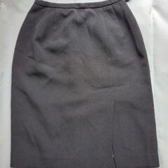 グレー スカート 膝丈 スリット深め Mサイズくらい