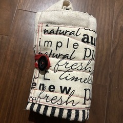 【未使用】ハンドメイド　ストライプエコバッグの画像