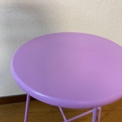 パープルピンク　スツールの画像