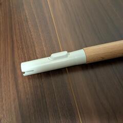 無印良品　MUJI ヘッドが付け替えられる　木製ポール  掃除用ポールの画像