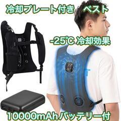 冷却プレート付きベスト 氷感服 -25℃冷却効果 10000mA...