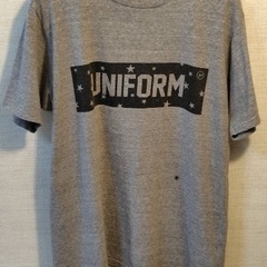 UNIFORM EXPERIMENT グレー Tシャツ藤原ヒロシ