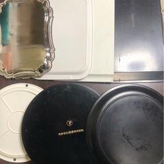 おぼん トレー 木製 シルバー 花柄 木目 電子レンジ の画像