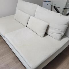IKEA ソーデルハムン ライトベージュ 3人掛けソファ (mikan