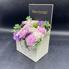 【決まりました】○ソープフラワー エレガントボックス M シャボンフラワー 薔薇 バラの画像