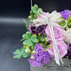 【決まりました】○ソープフラワー エレガントボックス M シャボンフラワー 薔薇 バラの画像