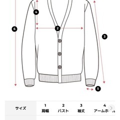 Vネックルーズフィットカーディガンの画像