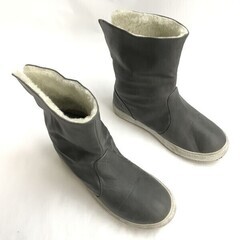 Arnold Palmer/アーノルドパーマー★ムートン風ブーツ【size:23.5/gray/グレー】内側ボア/Boots/Shoes◆bWB108-8の画像