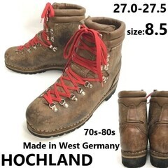 70s-80s/西ドイツ製★HOCHLAND★本革/重登山靴/ト...
