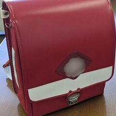 【譲ってください／買取も可】写真のような自治体配布ランドセル（赤...