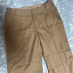 スラックス　ボトムス　パンツ　スーツ　ベージュの画像