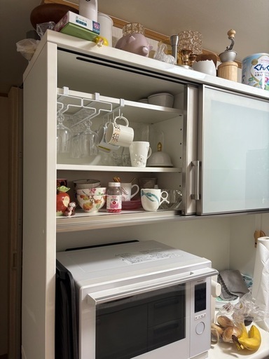 食器棚　キッチンボード ニトリ ポスティア 120KB WH