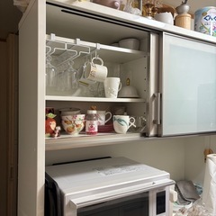 食器棚　キッチンボード ニトリ ポスティア 120KB WHの画像