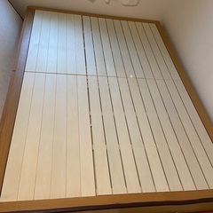 無印良品　収納ベッドフレームのみ　ダブル※傷あり