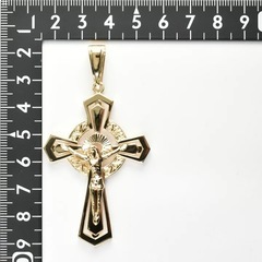 k18 特大クロスペンダント　15g 即日発送の画像