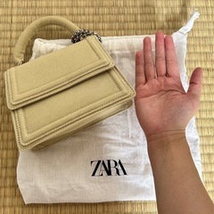 ZARA新品ハンドバッグ　チェーン肩紐付き
