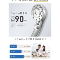 シャワーヘッド マイクロナノバブル 【90%節水・99.9％塩素除去】の画像