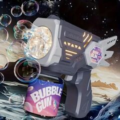 バッテリー式ガトリングバブルガン自動シャボン玉アウトドアやイベン...