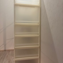 無印収納ケース3個セット【奥行65センチ】の画像