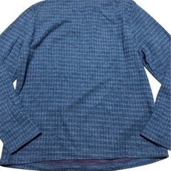 LUSIDES ブルー パターン入り ハイネック長袖の画像